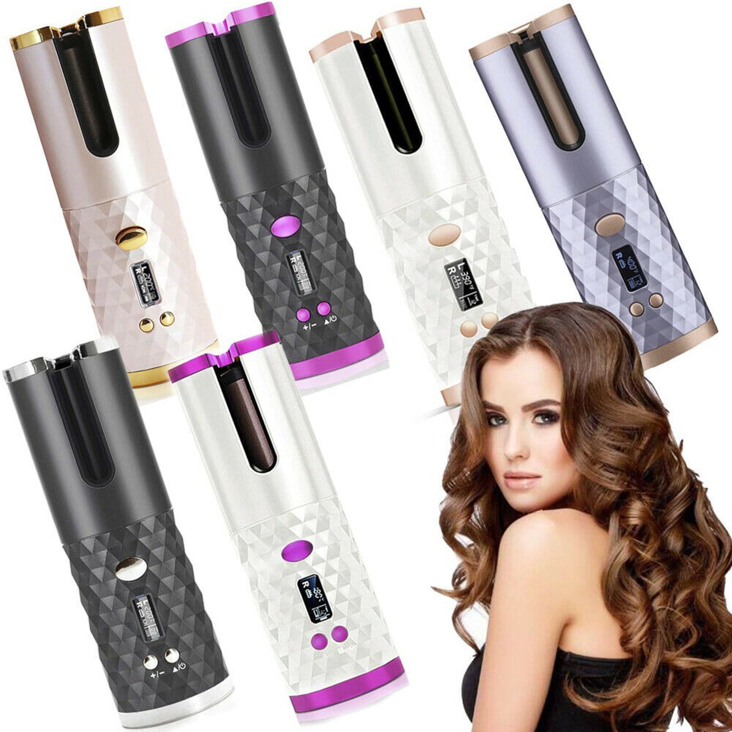 Auto-Rotating Cordless Hair Curler