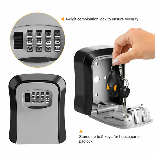 UK 4 Digit Combination Key Lock Box