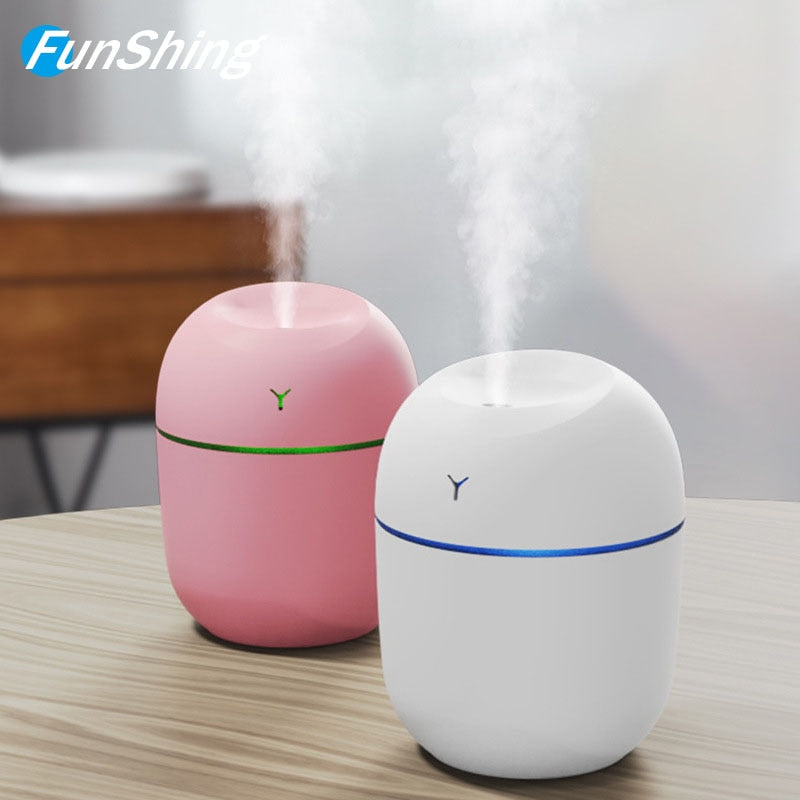 Mini Portable Air Humidifier USB Diffuser Aroma Essential Oil LED 220ml