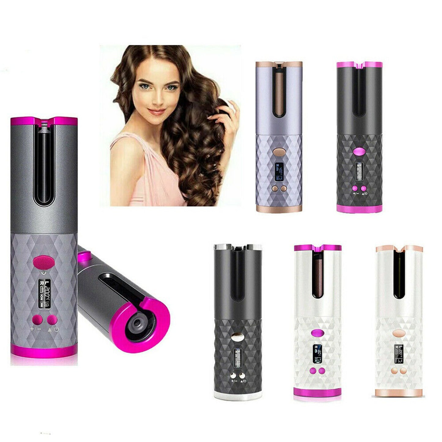 Auto-Rotating Cordless Hair Curler